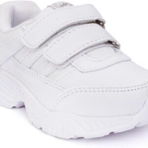Campus White Velcro Shoes